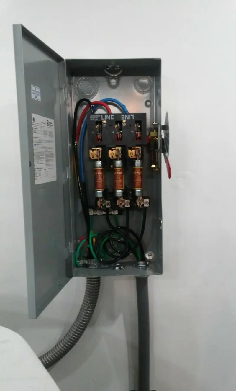 Three-phase disconnect switch installed for Electrical Wiring & Rewiring in La Habra